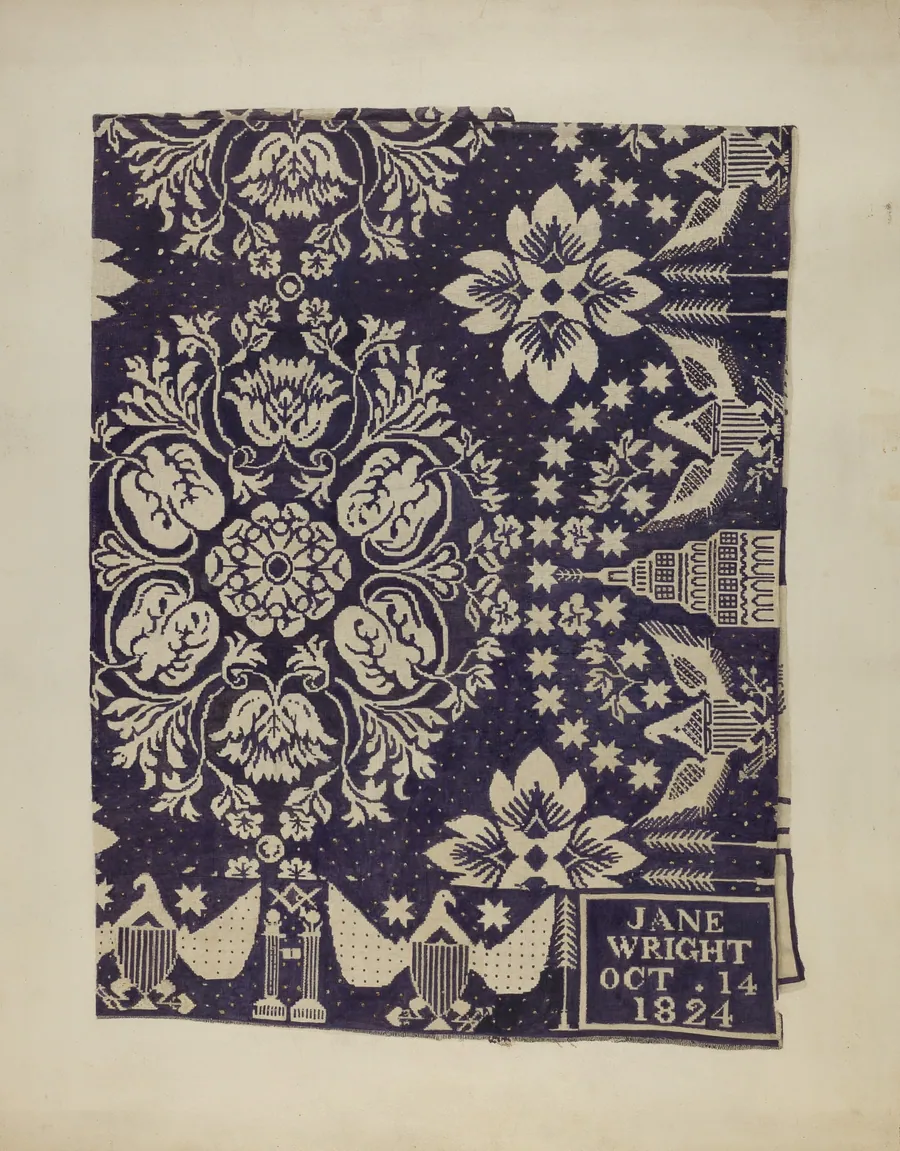 Woven Bed Cover by Suzanne Roy