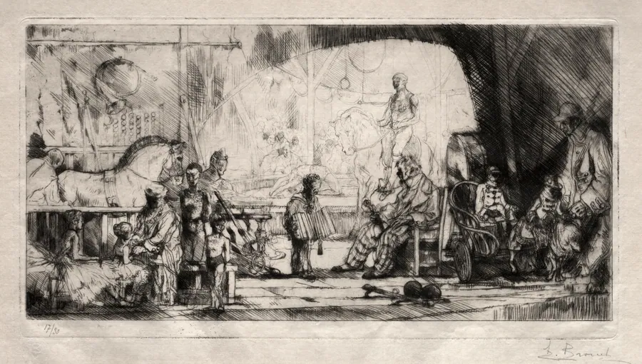 The Pinder Circus by Auguste Brouet