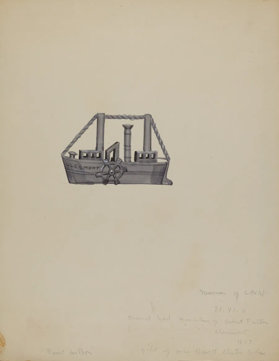 Miniature Boat by Raoul Du Bois