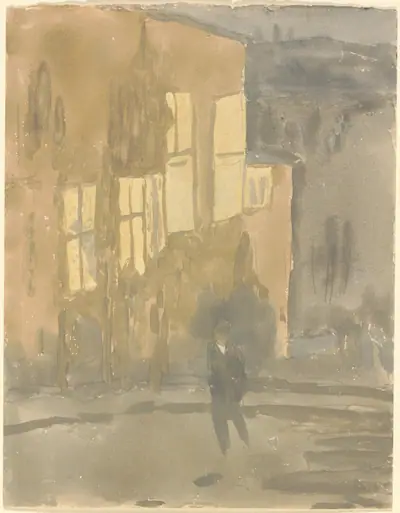 Street at Night, Meudon