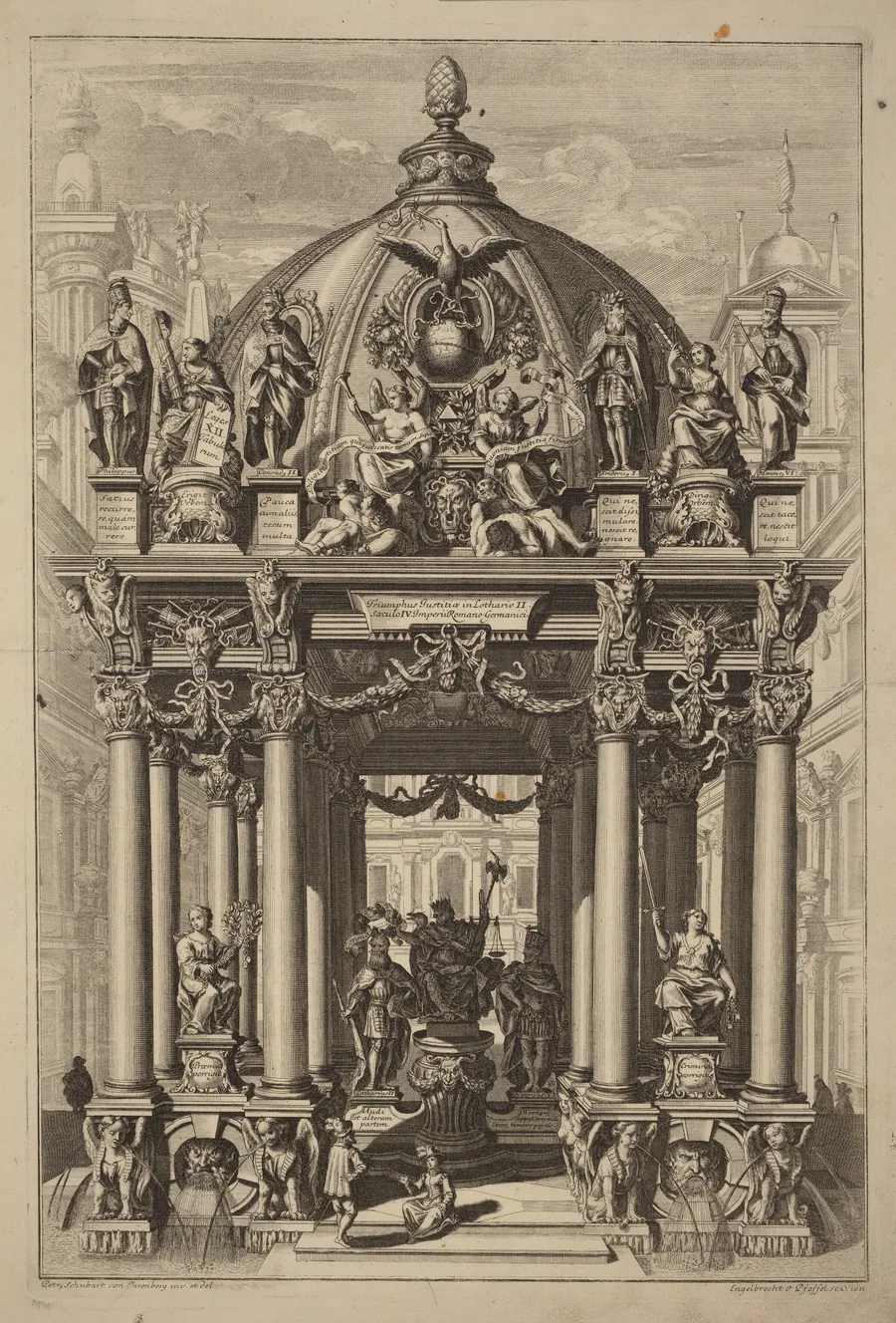 Triumphal Arch for Lotharius II by Christian Engelbrecht