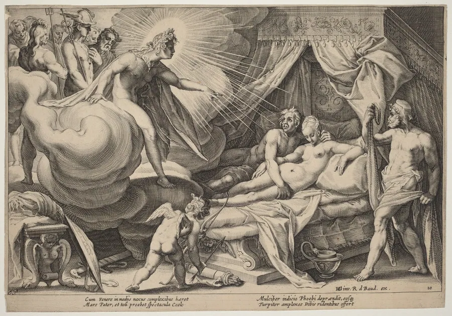 Mars and Venus Surprised by Hendrick Goltzius