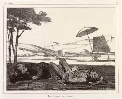 Paysagistes au travail (Landscape Artists at Work)