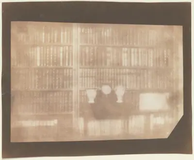 [Bookcase at Lacock Abbey]