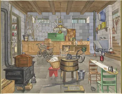 Basement of Urban House, 1910