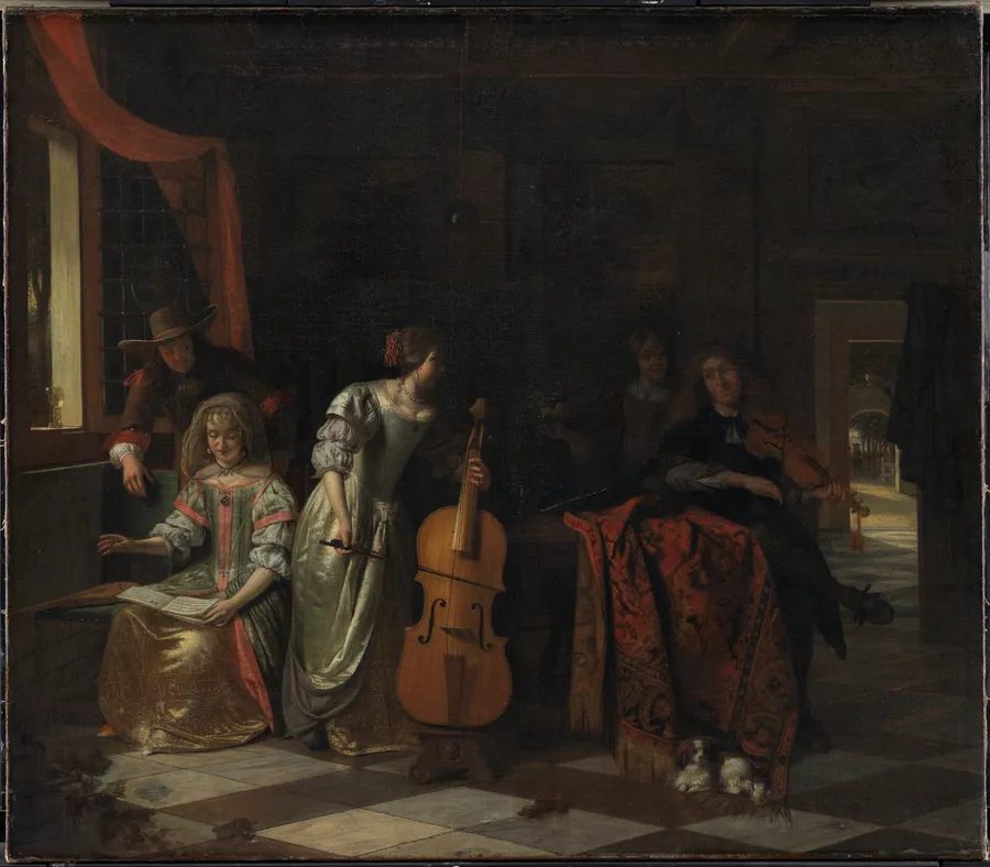 Musicerende selskab by Pieter de Hooch