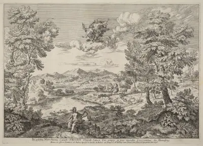 Jupiter in a Landscape
