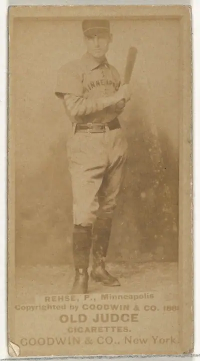 Rehse, Pitcher, Minneapolis, from the Old Judge series (N172) for Old Judge Cigarettes