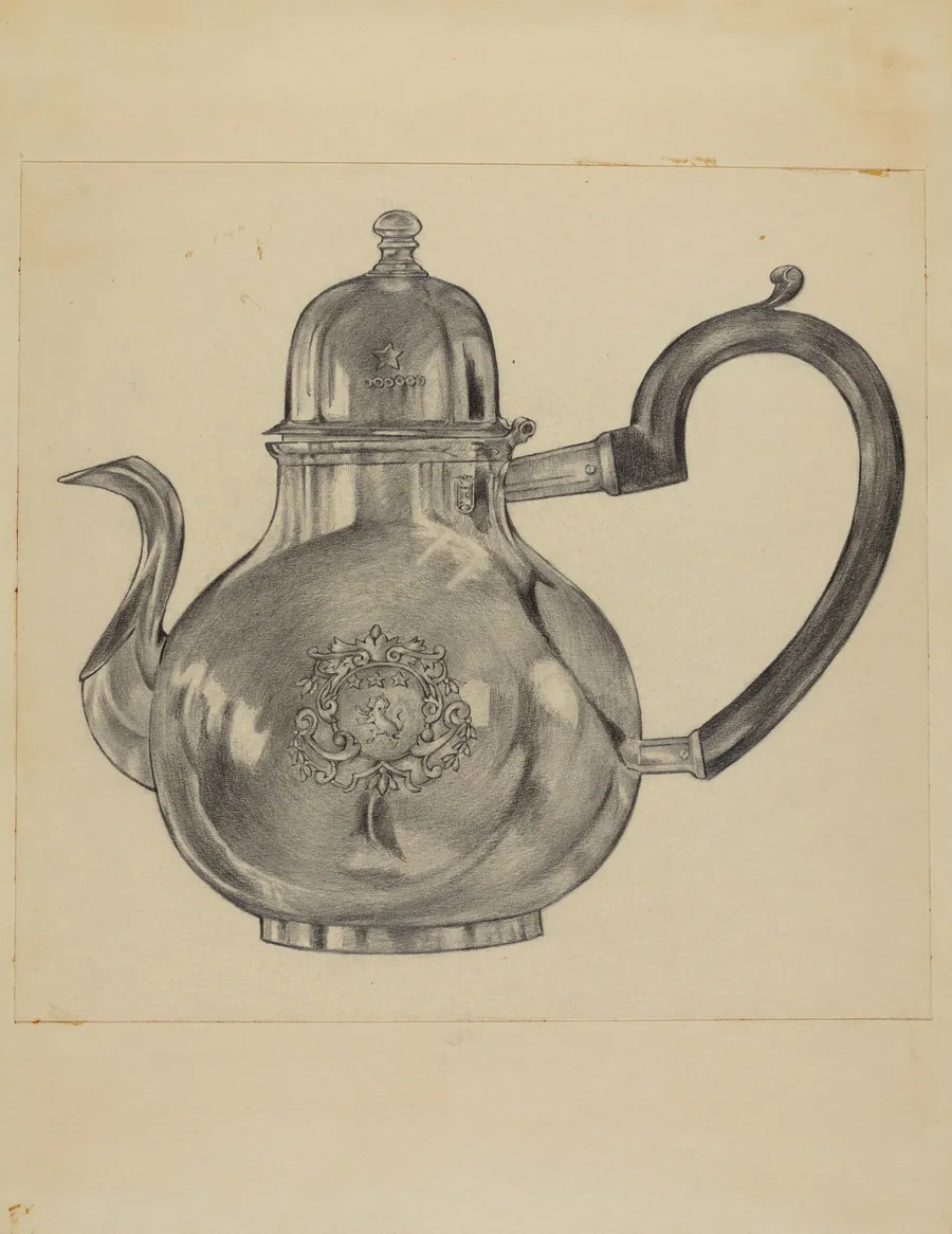 Silver Teapot by S. Brodsky