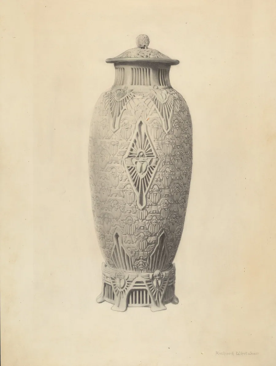 Robineau Scarab Vase by Richard Whitaker