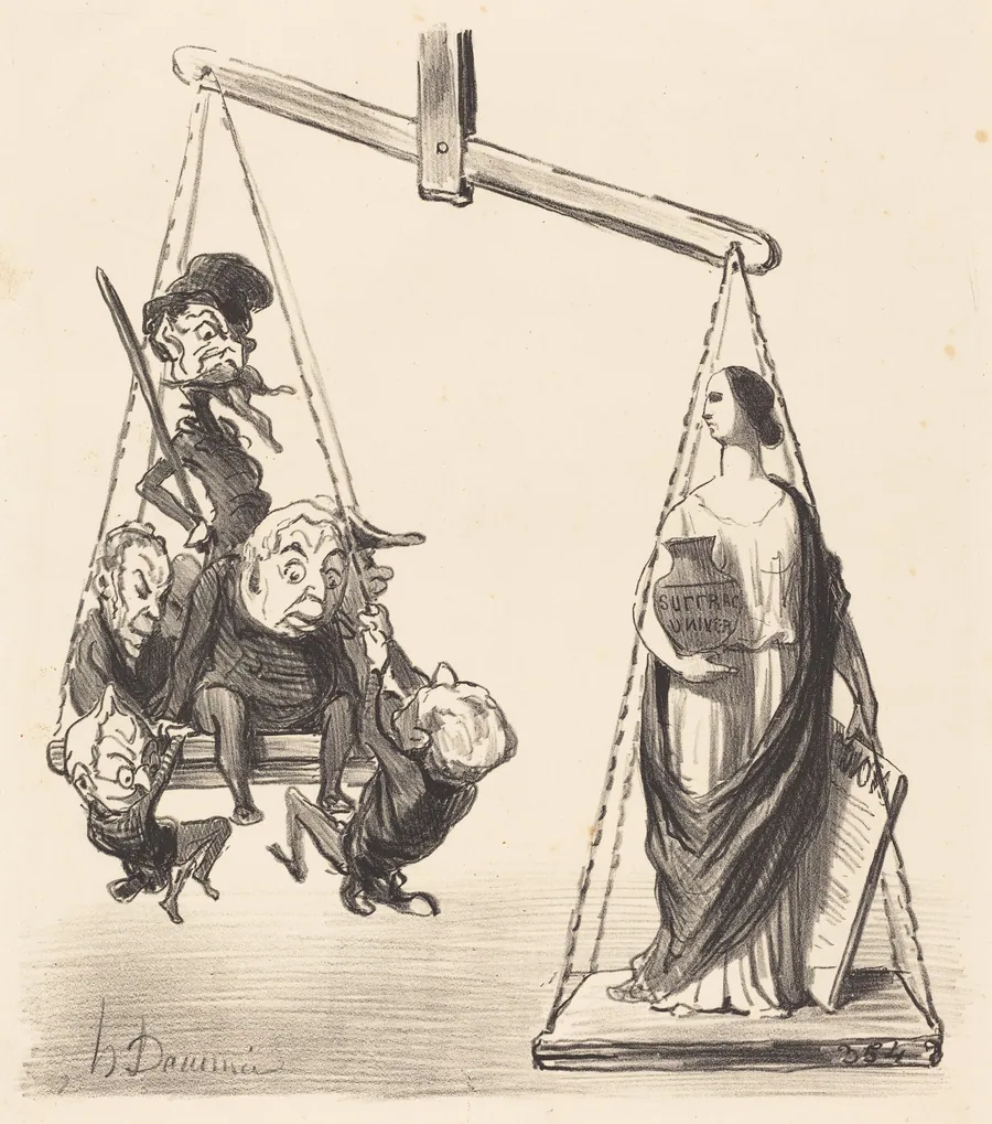 Suffrage universel (Universal Suffrage) by Honoré Daumier