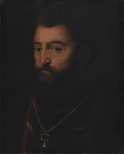 Portræt af Alfonso I d'Este af Ferrara