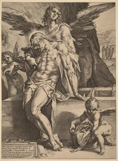 The Body of Christ Supported by Angels