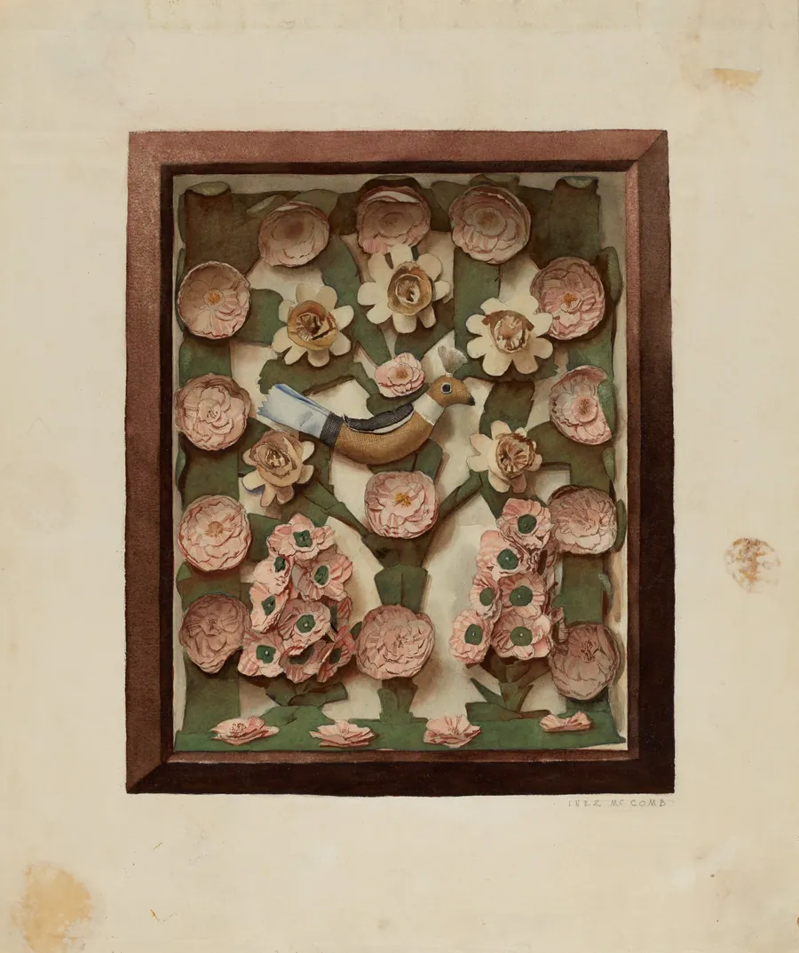 Valentine in Shadow Box by Inez McCombs
