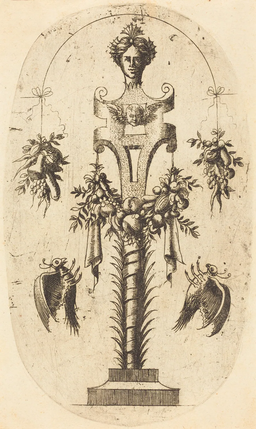 Woman's Head on a Pedestal by Jean Mignon