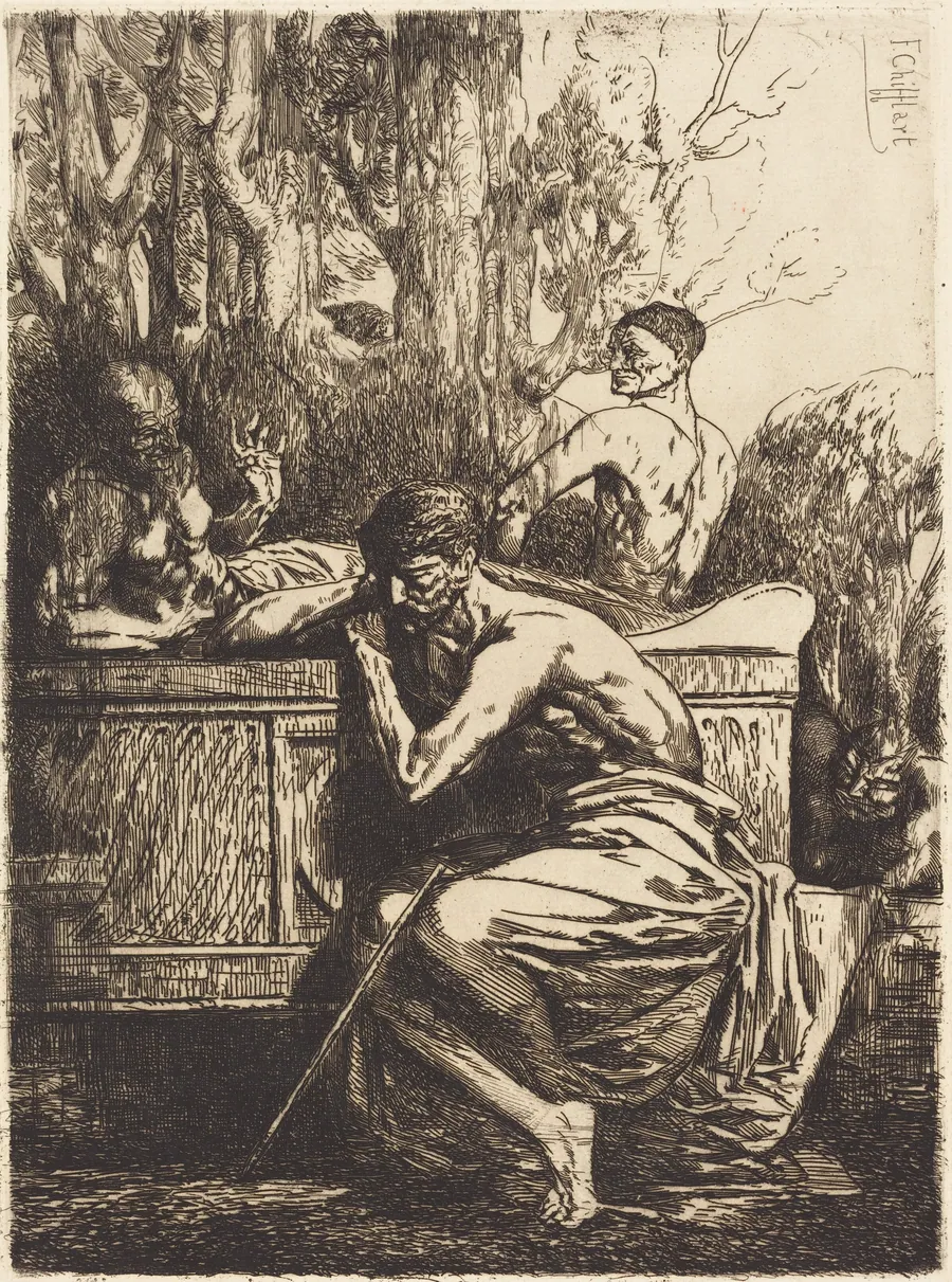 Meditation by François-Nicolas Chifflart