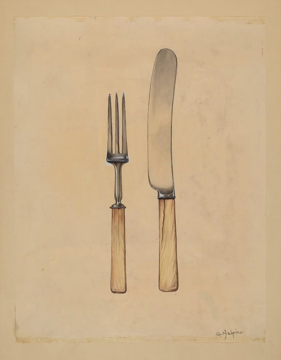 Knife and Fork by Grace Halpin