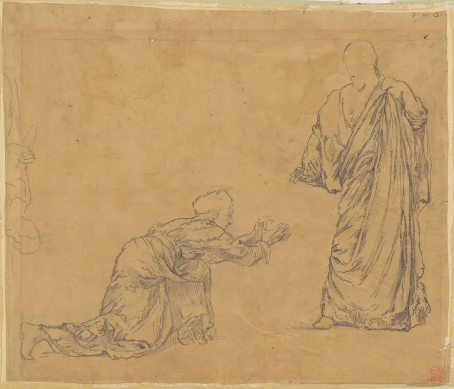 Study for "Christ Appearing to Mary" by John La Farge