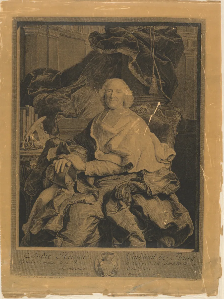 André Hercules, Cardinal de Fleury by Pierre Drevet
