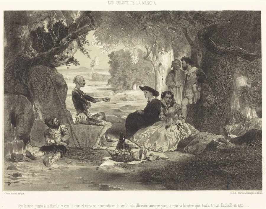 Apeáronse junto à la fuente... by Célestin Nanteuil