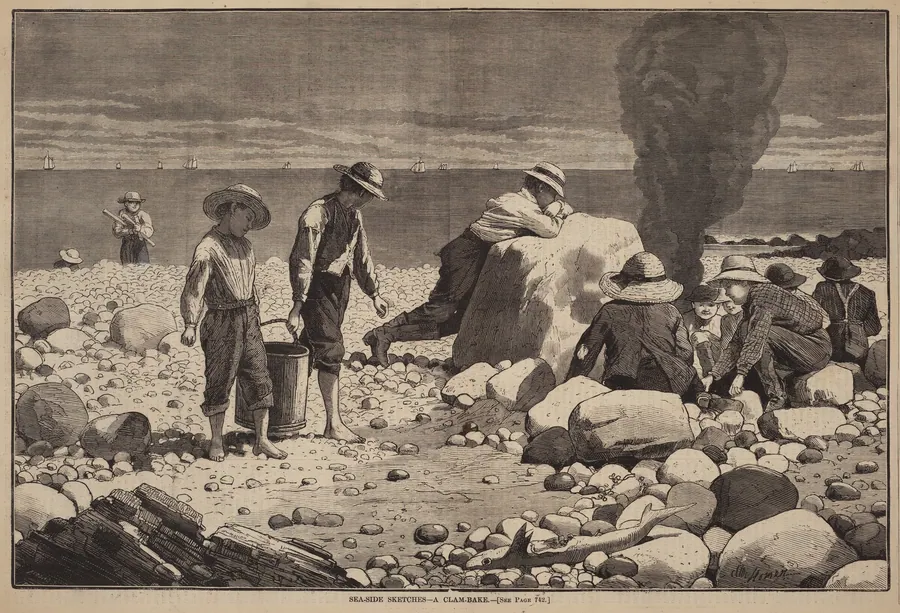 Sea-Side Sketches - A Clam-Bake by William H. Redding