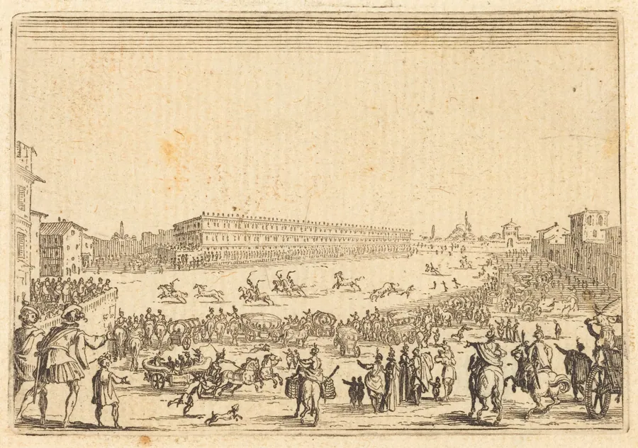 Piazza Presso alla Porta al Prato by Jacques Callot