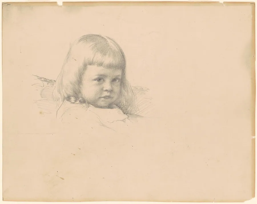 Study for "Portrait of Esther Haydin" by Robert William Vonnoh