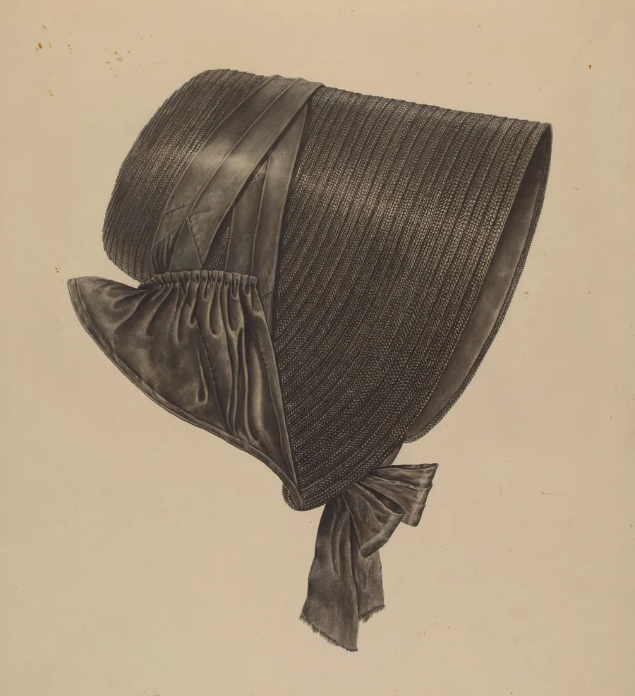 Straw Bonnet by Francis Law Durand