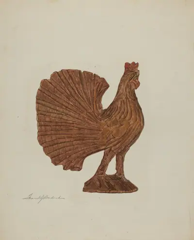 Pa. German Toy Rooster