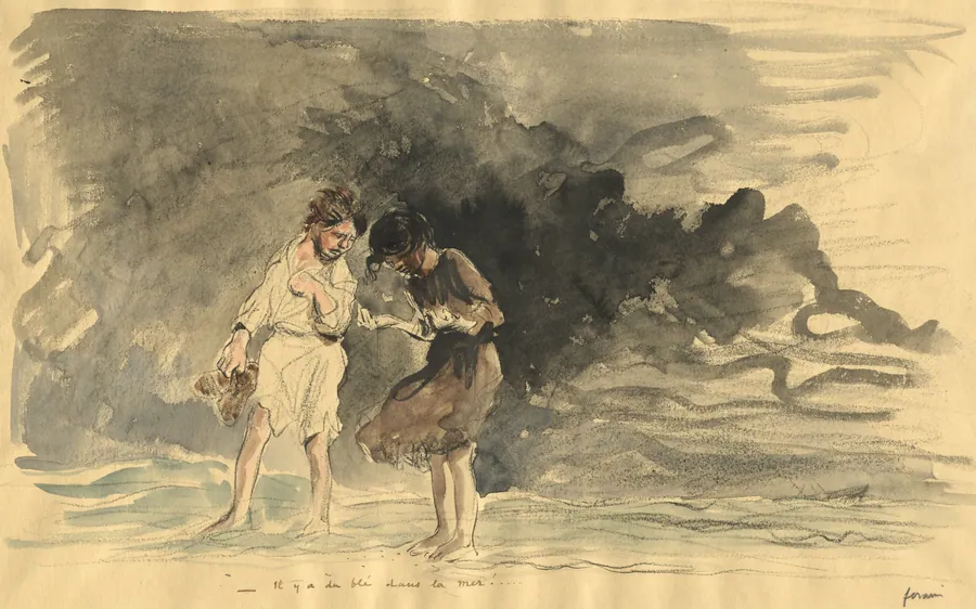 There is corn in the sea! by Jean Louis Forain