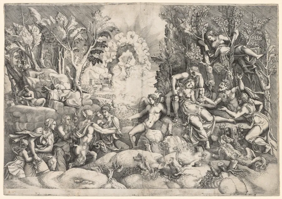 The Death of Procris by Giorgio Ghisi