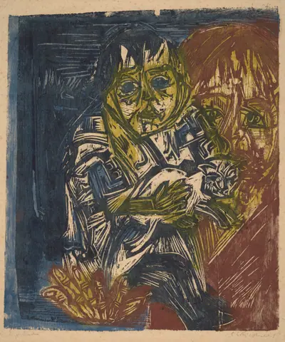 Young Woman with a Child (Mädchen mit Kind)