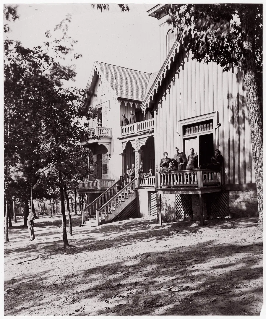 Headquarters of General Hooker by Alexander Gardner