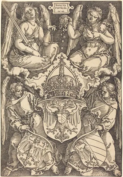 Coat of Arms of the German Empire and Nuremberg City
