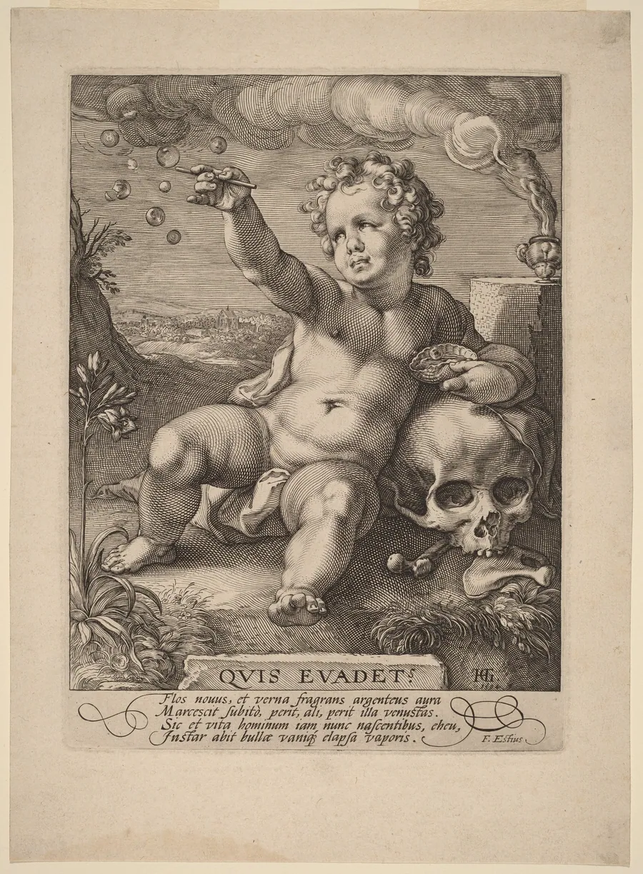 Allegory of Transience ("Homo Bulla") by Hendrick Goltzius