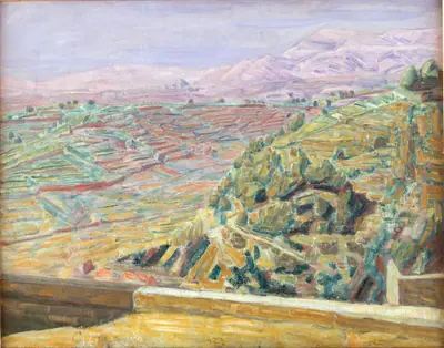Udsigt fra Slotspladsen, Cagnes