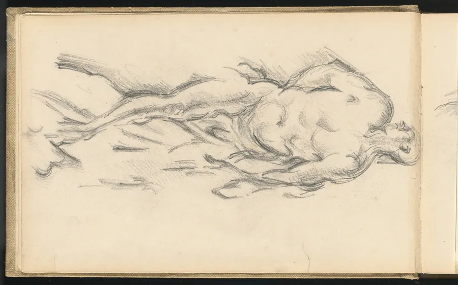 Study of Puget's "Milo of Crotona" by Paul Cezanne