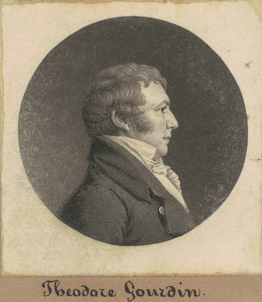 Theodore Gourdin by Charles B. J. Févret de Saint-Mémin