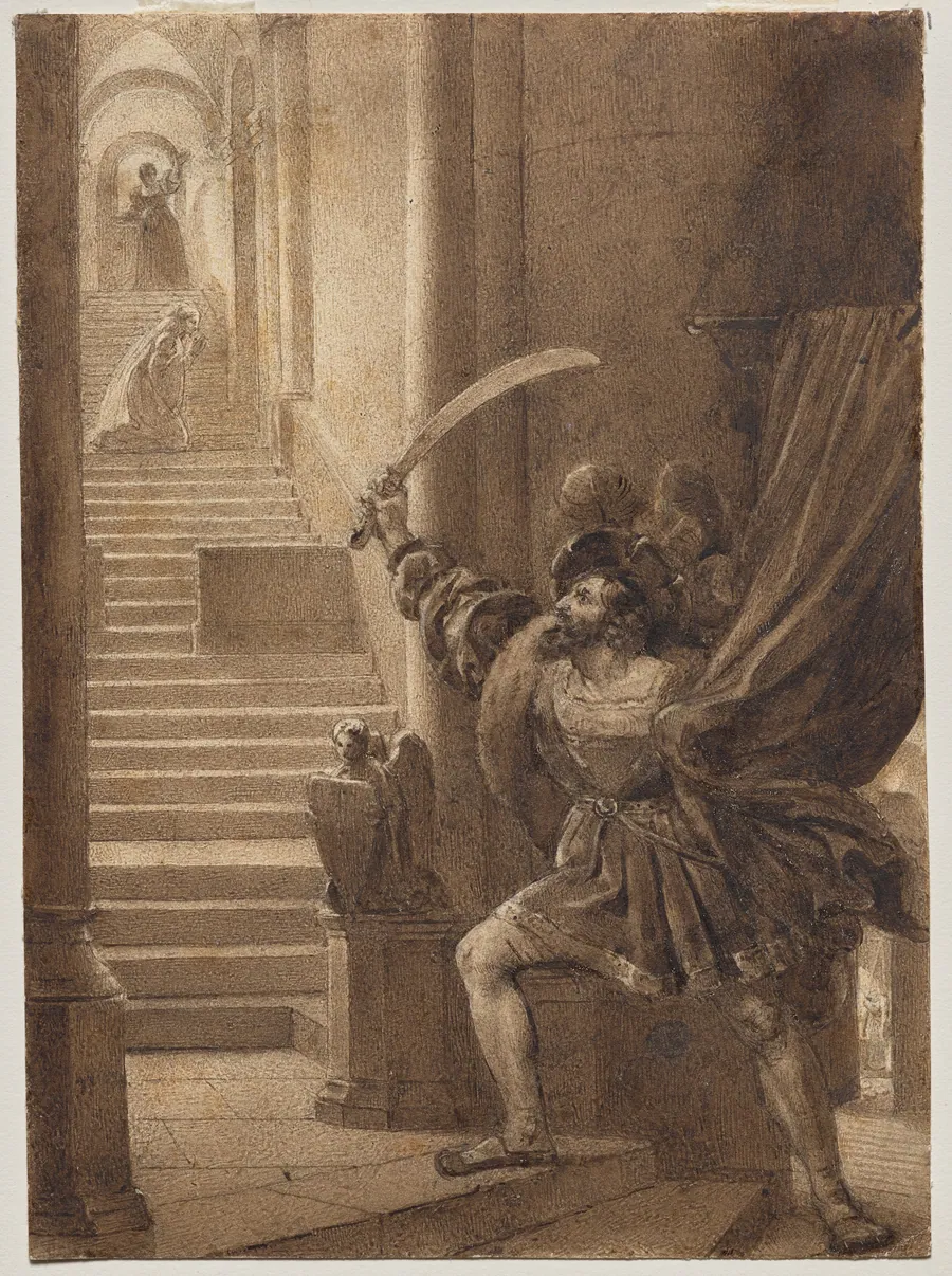 François I Brandishing a Sword by Alexandre-Evariste Fragonard