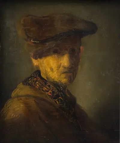 Mand med baret (Portræt af Rembrandts far)