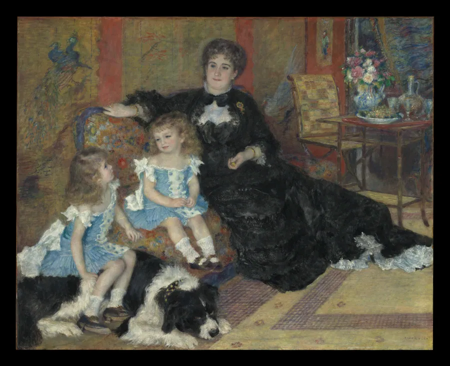 Madame Georges Charpentier (Marguérite-Louise Lemonnier, 1848–1904) and Her Children, Georgette-Berthe (1872–1945) and Paul-Émile-Charles (1875–1895) by Auguste Renoir