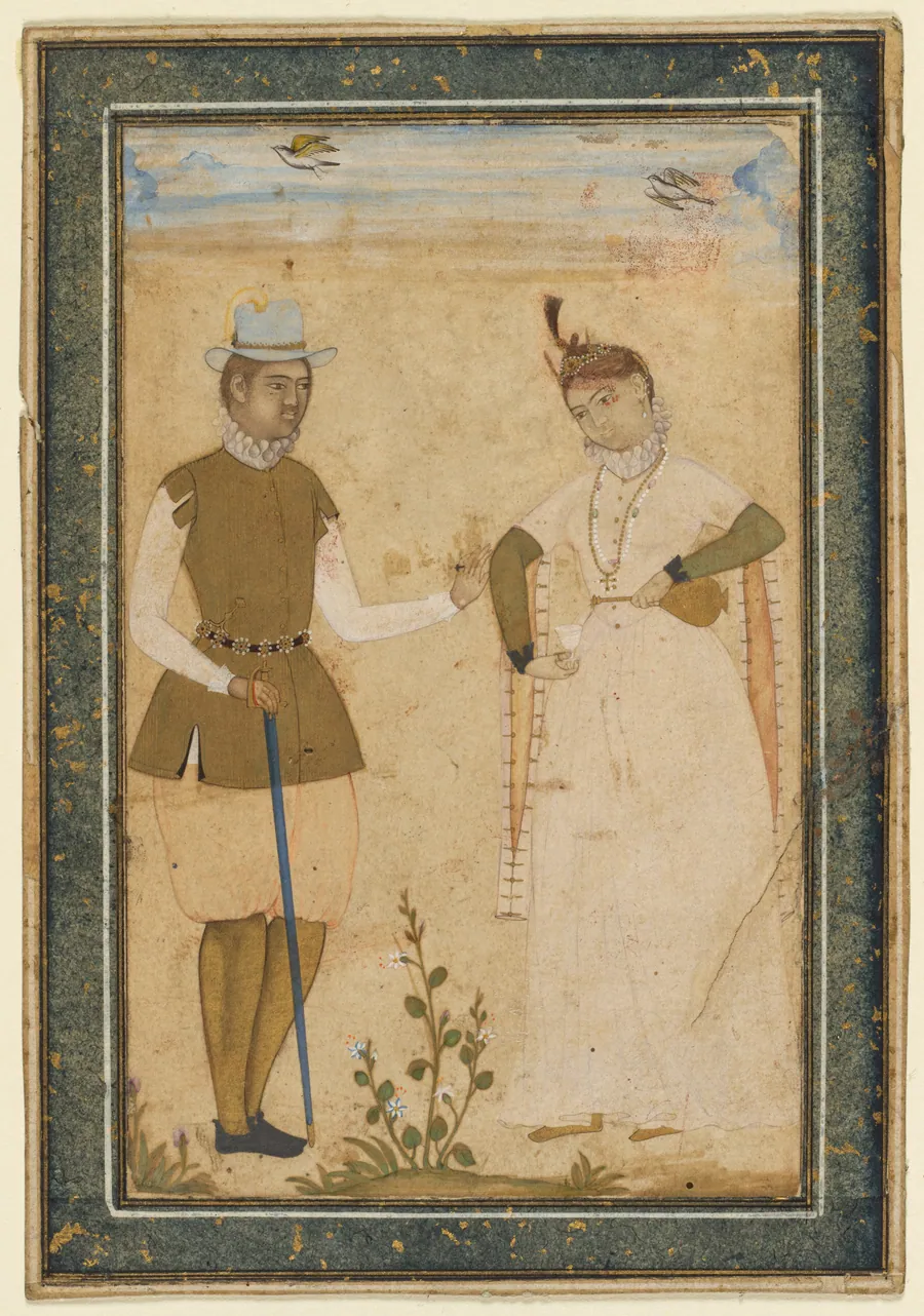 A European Couple by Ali Riza, the "Bodleian Painter"