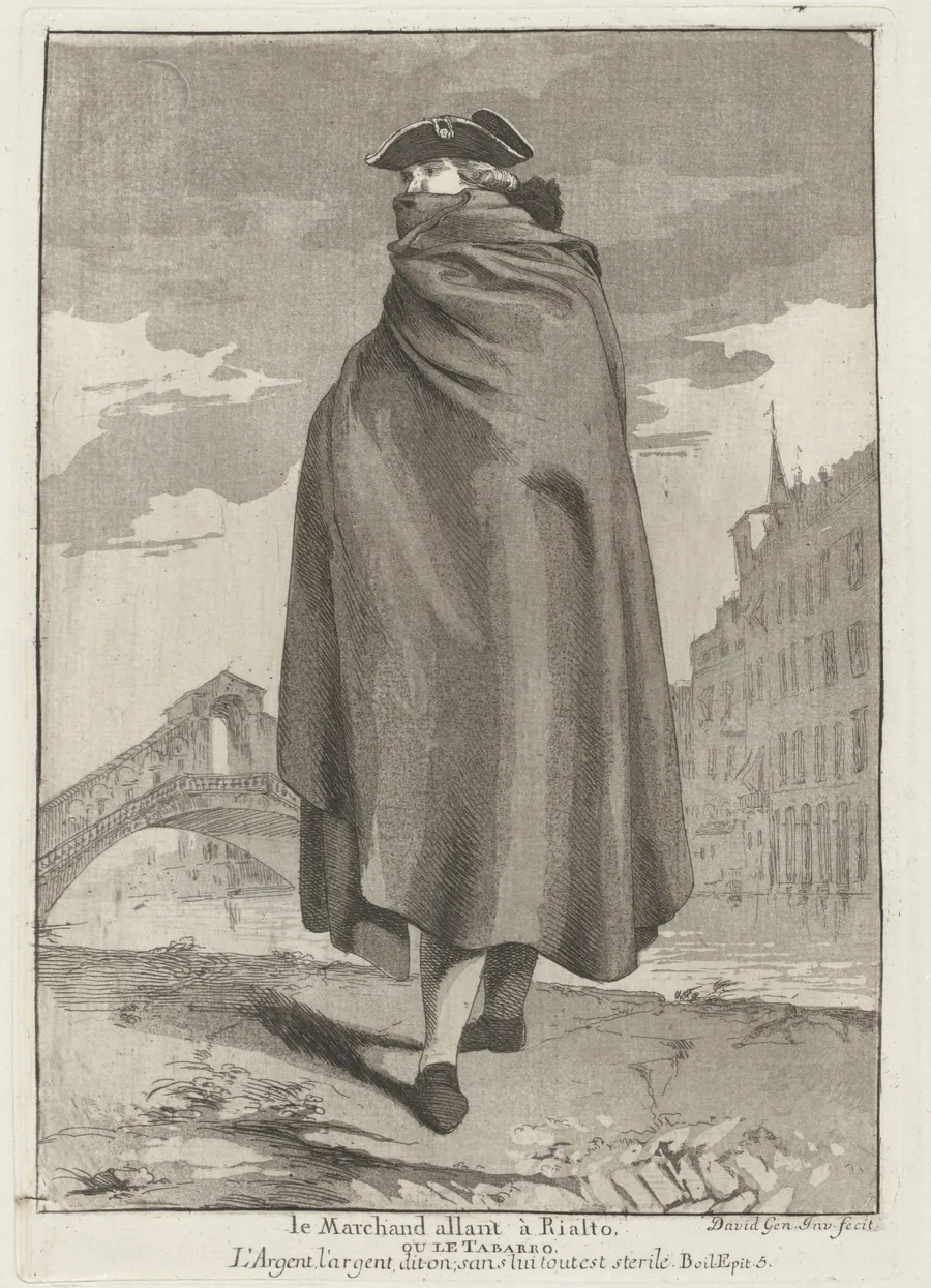 Le Marchand allant à Rialto (The Merchant at the Rialto) by Giovanni David