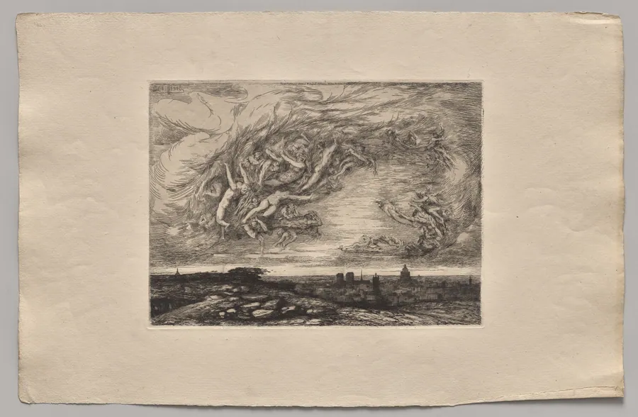 Cholera in Paris by Nicolas-François Chifflart