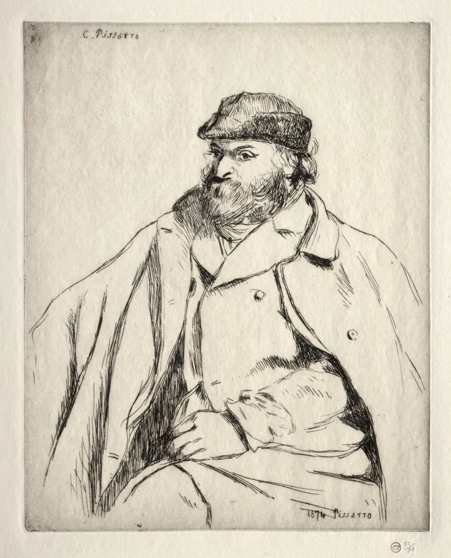 Portrait of Paul Cézanne by Camille Pissarro