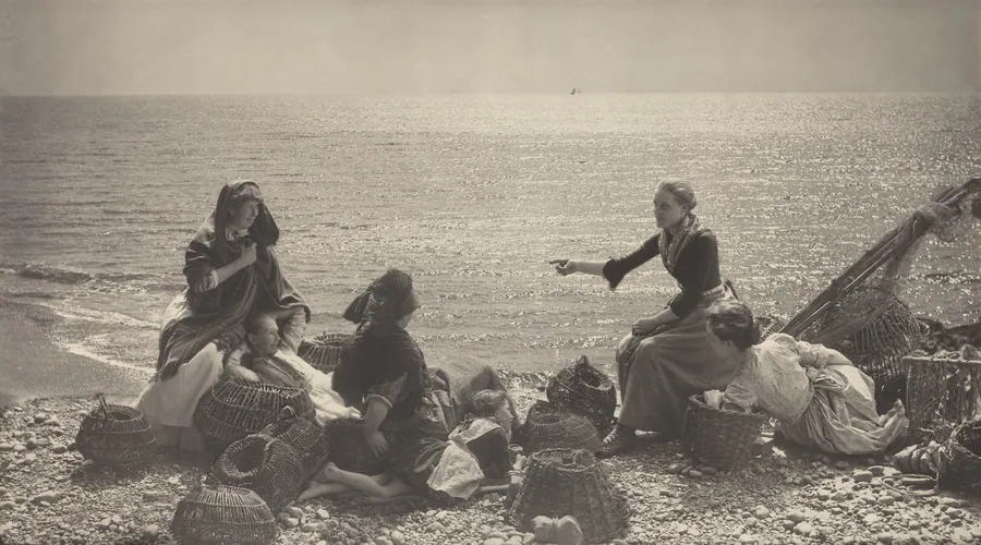 Gossip on the Beach by Henry Peach Robinson