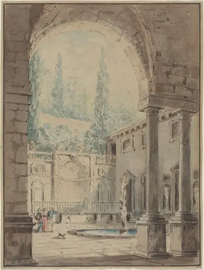 Courtyard of the Villa Pliniana