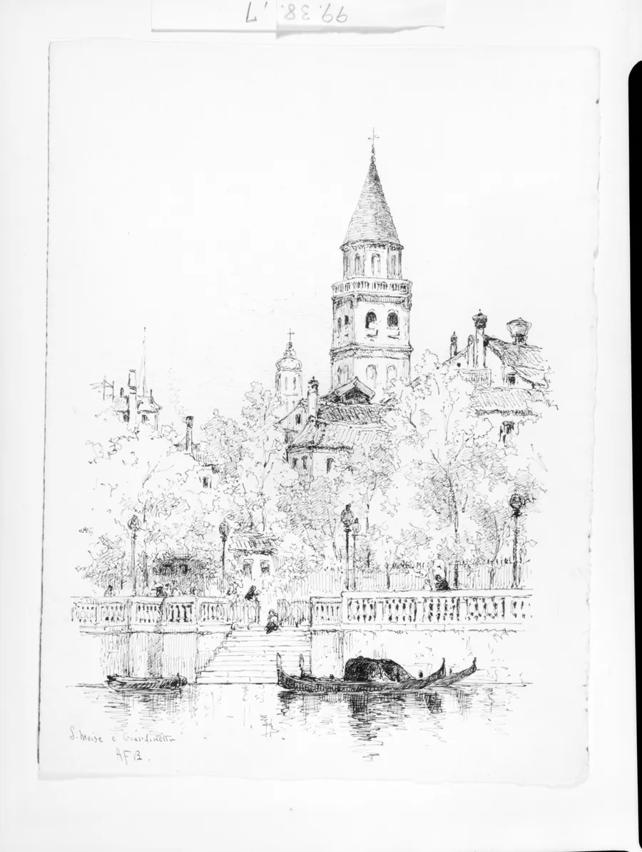 San Moise e Giardinetto, Venice by Andrew Fisher Bunner