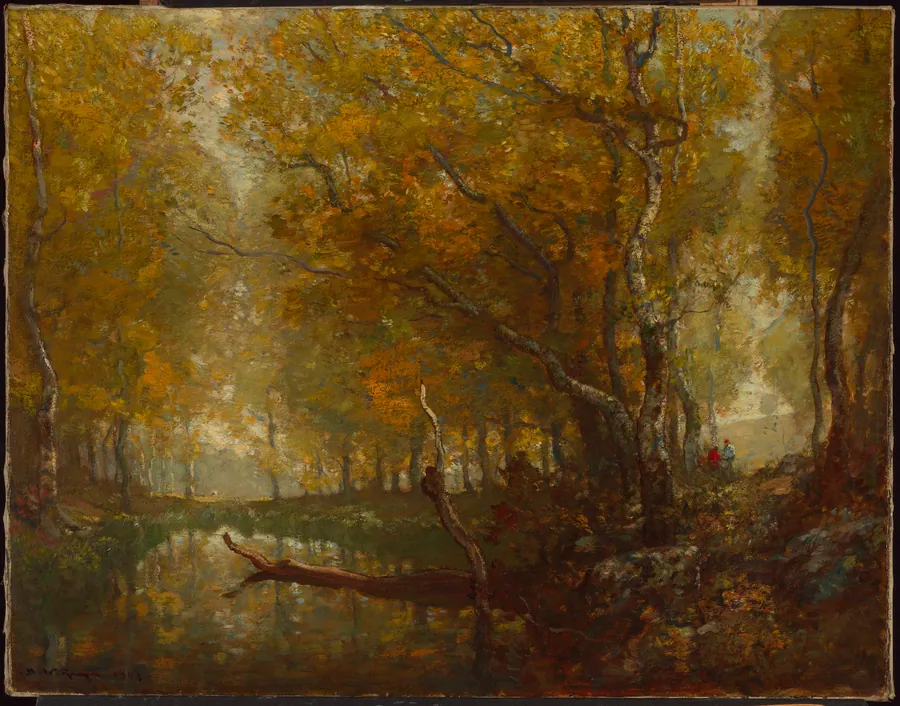 Bradbury's Mill Pond, no. 2 by Henry Ward Ranger, born Syracuse, NY 1858-died New York City 1916
