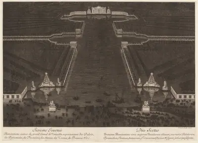 Illuminations autour du grand Canal de Versailles